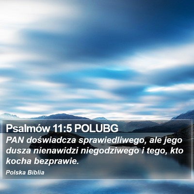 Psalmów 11:5 POLUBG Bible Verse Image