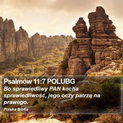 Psalmów 11:7 POLUBG Bible Verse Image