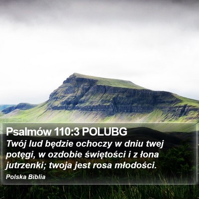 Psalmów 110:3 POLUBG Bible Verse Image