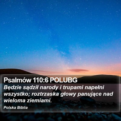Psalmów 110:6 POLUBG Bible Verse Image