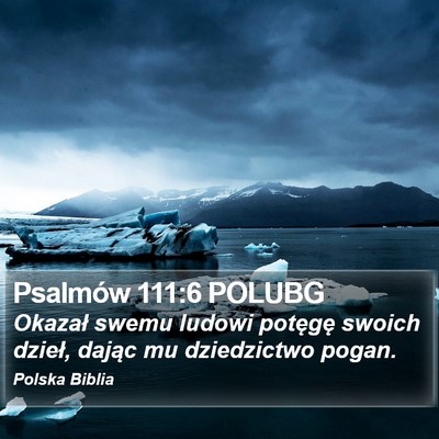 Psalmów 111:6 POLUBG Bible Verse Image