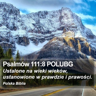 Psalmów 111:8 POLUBG Bible Verse Image
