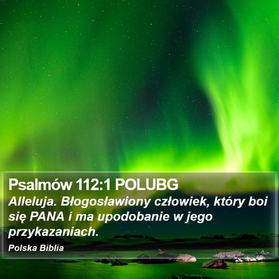 Psalmów 112:1 POLUBG Bible Verse Image