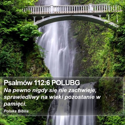 Psalmów 112:6 POLUBG Bible Verse Image