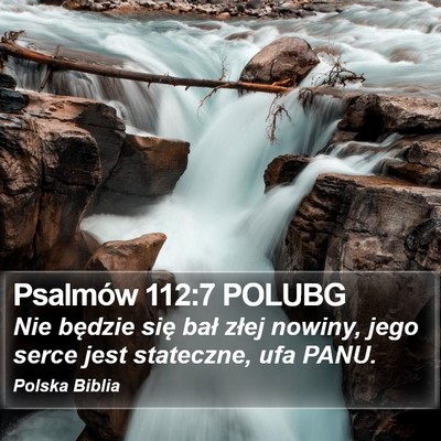 Psalmów 112:7 POLUBG Bible Verse Image