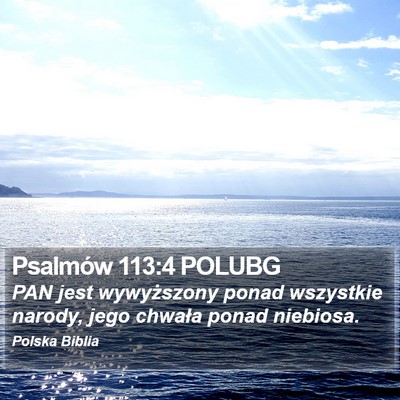Psalmów 113:4 POLUBG Bible Verse Image