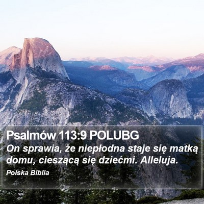 Psalmów 113:9 POLUBG Bible Verse Image