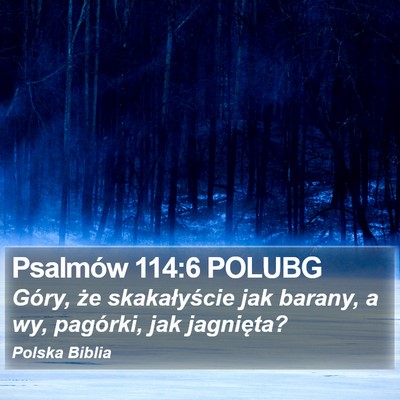 Psalmów 114:6 POLUBG Bible Verse Image