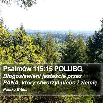 Psalmów 115:15 POLUBG Bible Verse Image