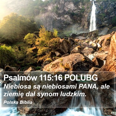 Psalmów 115:16 POLUBG Bible Verse Image