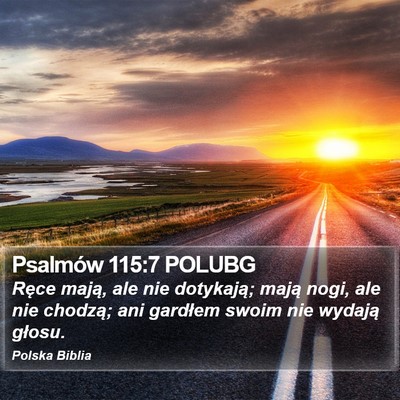 Psalmów 115:7 POLUBG Bible Verse Image