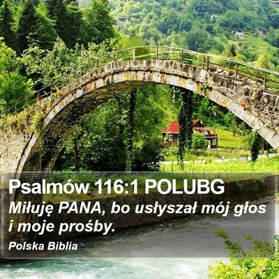 Psalmów 116:1 POLUBG Bible Verse Image