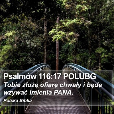 Psalmów 116:17 POLUBG Bible Verse Image