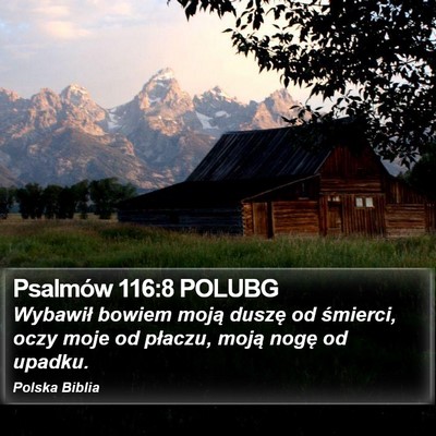 Psalmów 116:8 POLUBG Bible Verse Image