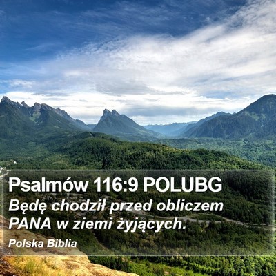 Psalmów 116:9 POLUBG Bible Verse Image