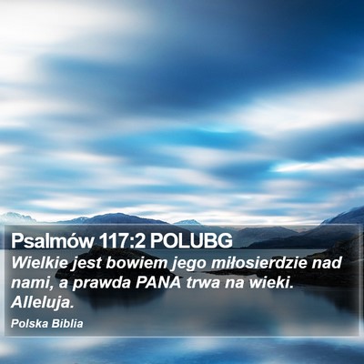 Psalmów 117:2 POLUBG Bible Verse Image