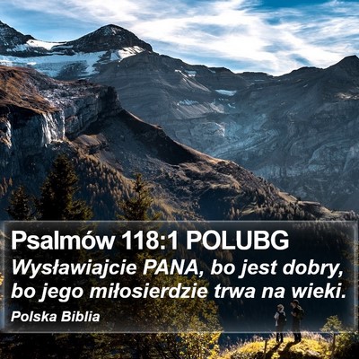 Psalmów 118:1 POLUBG Bible Verse Image