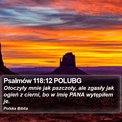 Psalmów 118:12 POLUBG Bible Verse Image