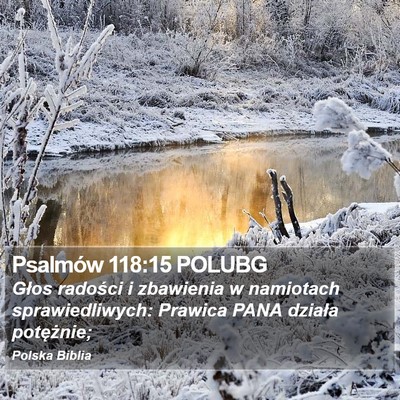 Psalmów 118:15 POLUBG Bible Verse Image