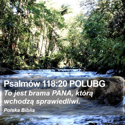 Psalmów 118:20 POLUBG Bible Verse Image