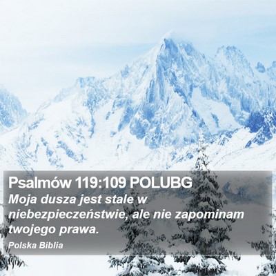 Psalmów 119:109 POLUBG Bible Verse Image