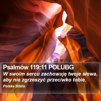Psalmów 119:11 POLUBG Bible Verse Image