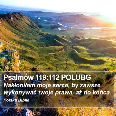Psalmów 119:112 POLUBG Bible Verse Image