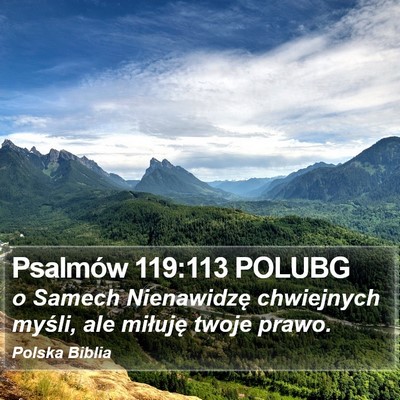 Psalmów 119:113 POLUBG Bible Verse Image