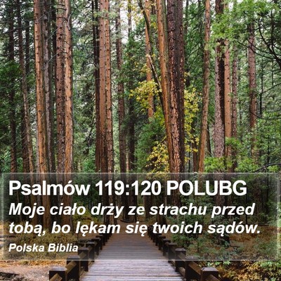Psalmów 119:120 POLUBG Bible Verse Image