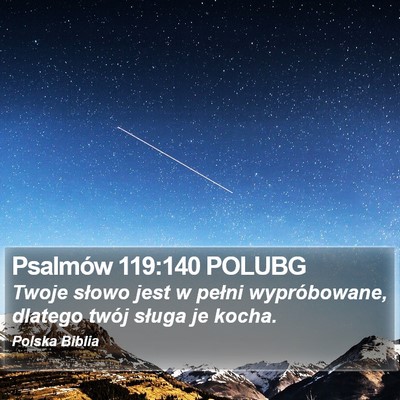 Psalmów 119:140 POLUBG Bible Verse Image