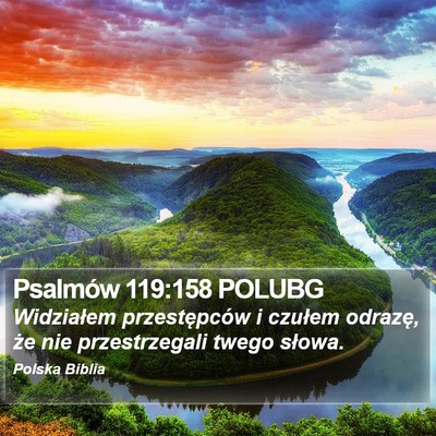Psalmów 119:158 POLUBG Bible Verse Image