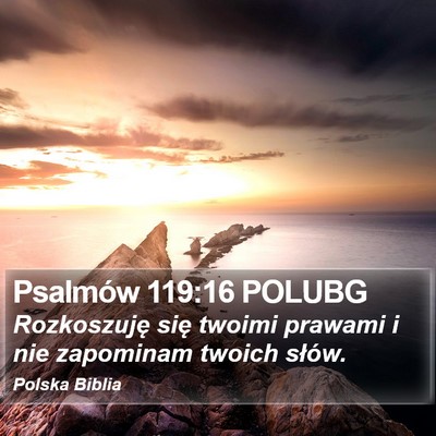 Psalmów 119:16 POLUBG Bible Verse Image