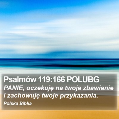 Psalmów 119:166 POLUBG Bible Verse Image