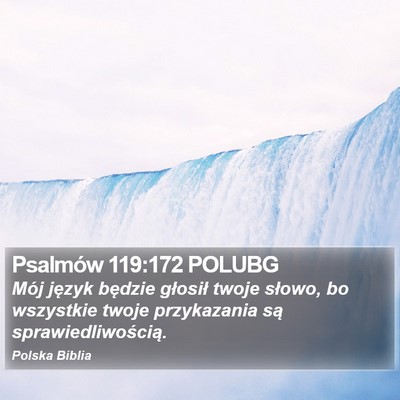 Psalmów 119:172 POLUBG Bible Verse Image
