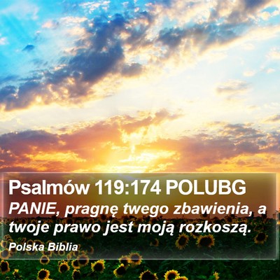 Psalmów 119:174 POLUBG Bible Verse Image