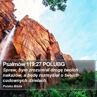 Psalmów 119:27 POLUBG Bible Verse Image
