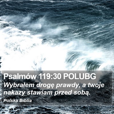Psalmów 119:30 POLUBG Bible Verse Image