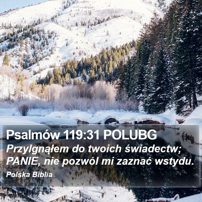 Psalmów 119:31 POLUBG Bible Verse Image