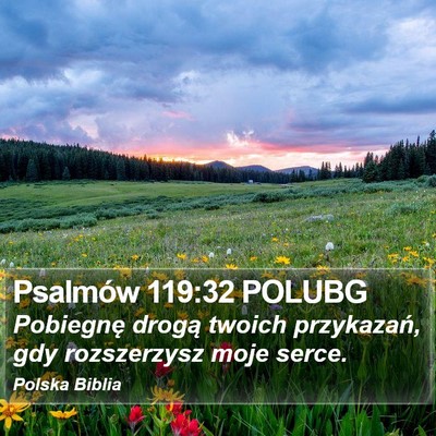 Psalmów 119:32 POLUBG Bible Verse Image