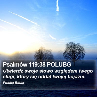 Psalmów 119:38 POLUBG Bible Verse Image