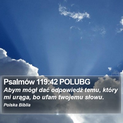Psalmów 119:42 POLUBG Bible Verse Image