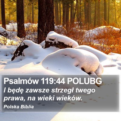 Psalmów 119:44 POLUBG Bible Verse Image