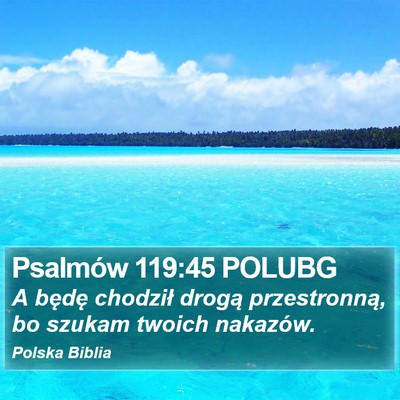 Psalmów 119:45 POLUBG Bible Verse Image