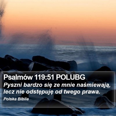 Psalmów 119:51 POLUBG Bible Verse Image