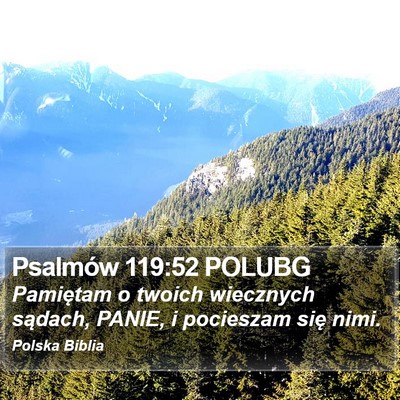 Psalmów 119:52 POLUBG Bible Verse Image