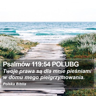 Psalmów 119:54 POLUBG Bible Verse Image