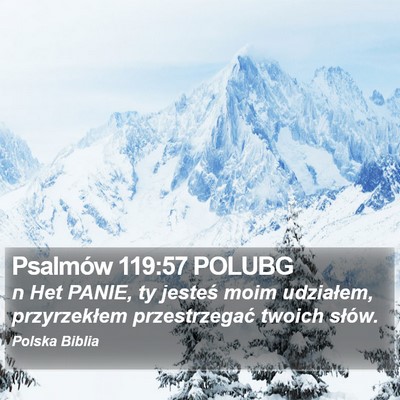 Psalmów 119:57 POLUBG Bible Verse Image