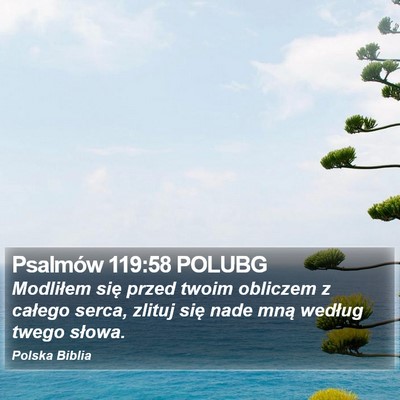 Psalmów 119:58 POLUBG Bible Verse Image