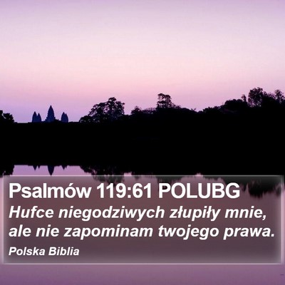 Psalmów 119:61 POLUBG Bible Verse Image