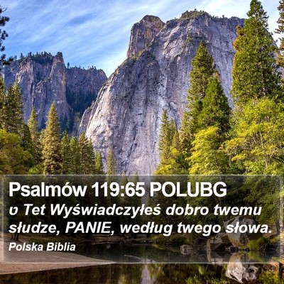 Psalmów 119:65 POLUBG Bible Verse Image